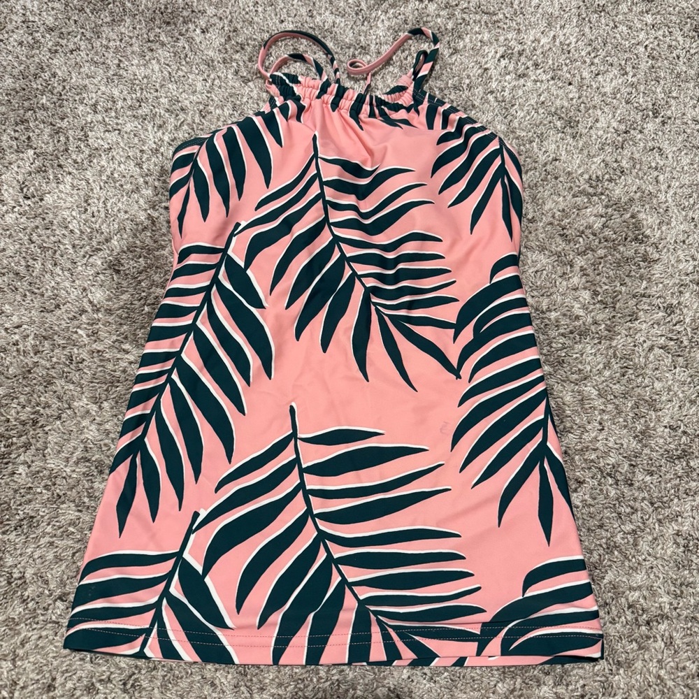 Lime Ricki Halter Tankini Swim Top